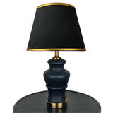 Pair of Black Ceramic Table Lamps - TL159