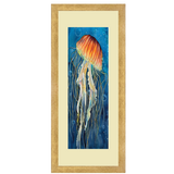 Set of 3, Vibrant Jellyfish Collage Wall Art Frames - BF111