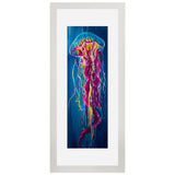 Set of 3, Vibrant Jellyfish Collage Wall Art Frames - BF111