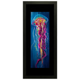 Set of 3, Vibrant Jellyfish Collage Wall Art Frames - BF111
