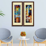 Set of 2, Boat Saiing at Night Collage Wall Art Frames - BF147