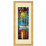 Set of 2, Boat Saiing at Night Collage Wall Art Frames - BF147