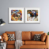 Set of 2, Horse Riding Collage Wall Art Frames - BF180