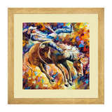 Set of 2, Horse Riding Collage Wall Art Frames - BF180