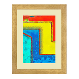 Set of 3, Abstract Scenery Collage Wall Art Frames - BF25