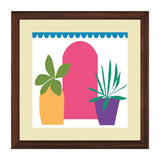 Set of 3, Botanical Abstract Collage Wall Art Frames - BF28