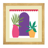 Set of 3, Botanical Abstract Collage Wall Art Frames - BF28