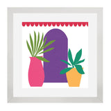 Set of 3, Botanical Abstract Collage Wall Art Frames - BF28