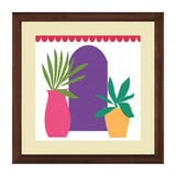 Set of 3, Botanical Abstract Collage Wall Art Frames - BF28