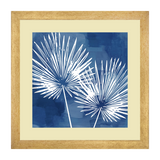 Set of 3, Blue & White Abstract Leaves Collage Wall Art Frames - BF30