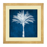 Set of 3, Blue & White Abstract Leaves Collage Wall Art Frames - BF30