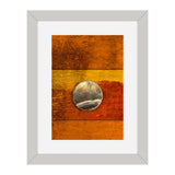 Set of 2, Coin on Abstract Background Collage Wall Art Frames - BF49