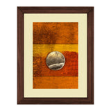Set of 2, Coin on Abstract Background Collage Wall Art Frames - BF49