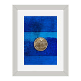 Set of 2, Coin on Abstract Background Collage Wall Art Frames - BF49