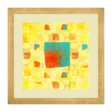 Set of 3, Vibrant Abstract Collage Wall Art Frames - BF68
