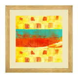Set of 3, Vibrant Abstract Collage Wall Art Frames - BF68
