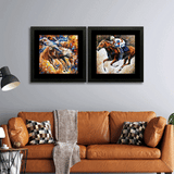 Set of 2, Horse Riding Collage Wall Art Frames - BF180