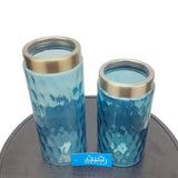 Set of 2 Light Blue Glass Vase for Table Décor – GD515