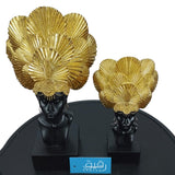 Set of 2 Exquisite African Lady sculptures for Table Decor - GD593