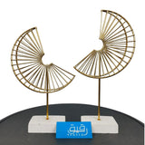 Set of 2 Metal decoration pieces for table décor -  GD703