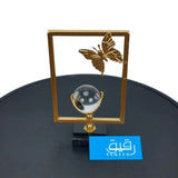 Butterfly Themed Crystal Ball Ornaments with Metal Stand for Table Decoration - GD736