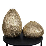 Set of 2 Golden Vases for Table Décor - GD778