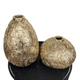 Set of 2 Golden Vases for Table Décor - GD778