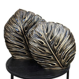 Antique Golden Leaves Shaped Classic Vases for Table Décor - GD780