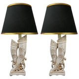 Pair of Elegant Elephant Tusks sculpture Table Lamps for Bedroom - TL105