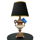 White & Golden Elegent Side Table Lamps Pair - TL130
