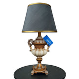 White & Golden Elegent Side Table Lamps Pair - TL130