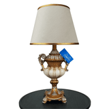 White & Golden Elegent Side Table Lamps Pair - TL130