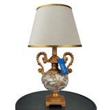 White & Golden Elegent Side Table Lamps Pair - TL144