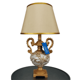 White & Golden Elegent Side Table Lamps Pair - TL144