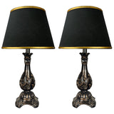 Pair of Flower Themed Elegant Table Lamps for Bedroom - TL152