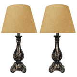 Pair of Flower Themed Elegant Table Lamps for Bedroom - TL152