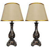 Pair of Flower Themed Elegant Table Lamps for Bedroom - TL152