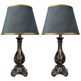 Pair of Flower Themed Elegant Table Lamps for Bedroom - TL152