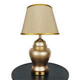 Pair of Golden Ceramic Table Lamps - TL153