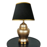 Pair of Golden Ceramic Table Lamps - TL153
