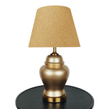 Pair of Golden Ceramic Table Lamps - TL153