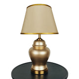 Pair of Golden Ceramic Table Lamps - TL153