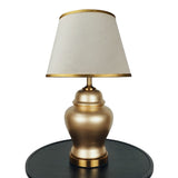 Pair of Golden Ceramic Table Lamps - TL153