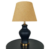 Pair of Black Ceramic Table Lamps - TL155