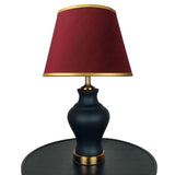Pair of Black Ceramic Table Lamps - TL155