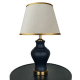 Pair of Black Ceramic Table Lamps - TL155