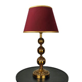Pair of Exquisite Triple Golla Golden Metal Lamps - TL156