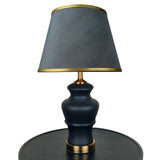 Pair of Black Ceramic Table Lamps - TL159