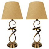 Pair of Exquisite Golden Metal Lamps - TL160