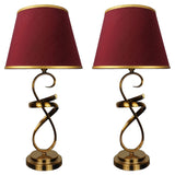 Pair of Exquisite Golden Metal Lamps - TL160